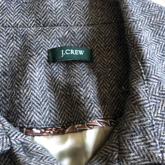 J.Crew Scottish Wool Herringbone Front-Tie Jacket - Picture 4 of 6